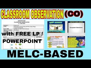 Sample classroom observation with lesson plan and powerpoint / COT