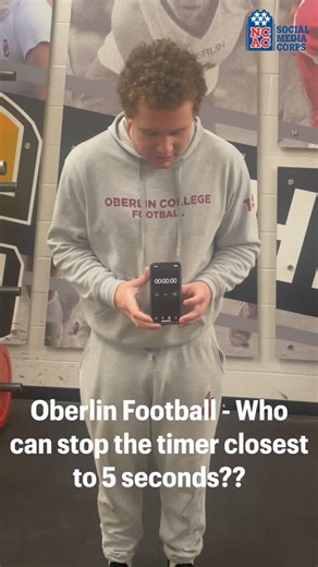 North Coast Athletic Conf. on Instagram: "It’s all about timing. Who’s got the touch? ⏱️🤔 #NCACPride | #ncacfb 🎥 @sheawaytv #OBEcorps"