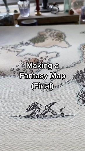 She’s complete and she’s beautifui 😌✨ #fantasymapmaking