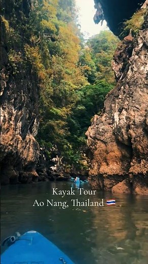 Kayaking in Ao Nang, Thailand 🇹🇭 This view is unreal
