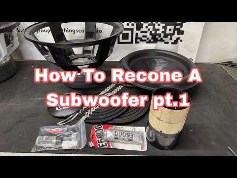 Reconing a Slapz 15” Subwoofer pt.1 - Test Fitting