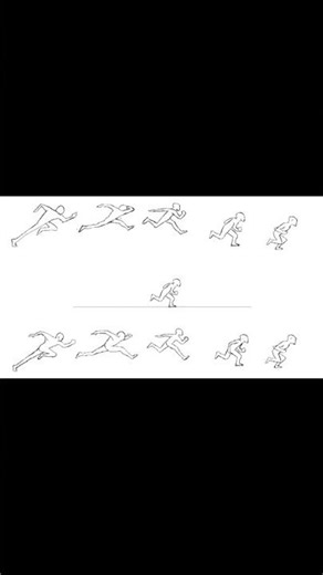 how to work Run cycle???🤔#2danimation#run cycle #animationreels