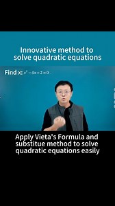 Apply Vieta's Formula And Substitute Method To Solve Quadratic Equations Easily #Education #Thinking #Maths #Math #Mathematics #Calculation #Pattern #Equation #Quadratics | Test And Tutor
