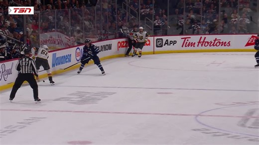 Scheifele tucks it into the empty net