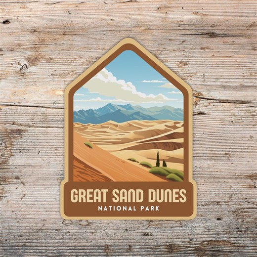 Sand Dunes National Park Sticker, Colorado Decal, Laminated Vinyl, Water UV Resistant - Etsy