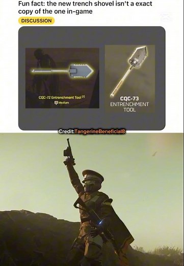 That's pretty cool detail on shovel is stamped & painted - Helldivers 2 Entrenched Division #shorts