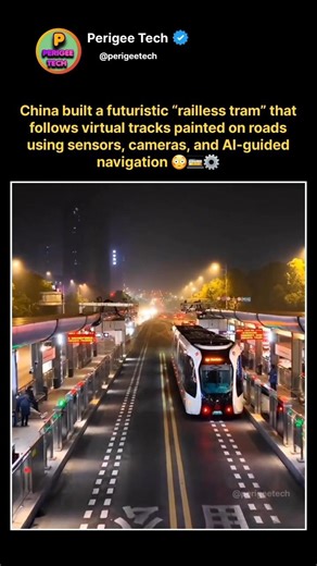 China Built a Tram Without Railway Tracks 😳🚋