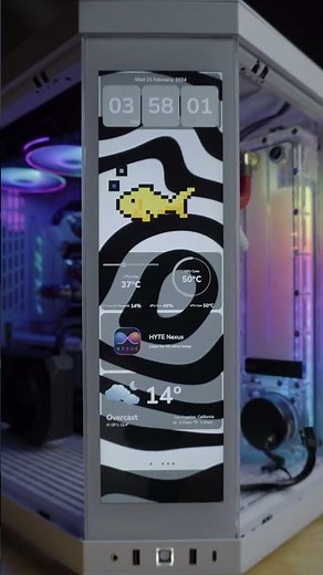 Hyte Y70 Touch LCD Panel Customisation #asus #pcunboxing #hyte #gamingpc #hytey70 #pcmasterrace