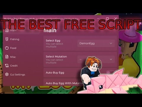 [HALLOWEEN UPD] Build a Zoo THE BEST Script (NEW EGG - NEW FOOD) | *PASTEBIN*