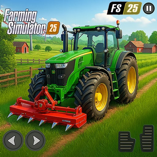 My Virtual Farming Simulator 2025: Real Tractor Games: American Farm Truck Driving Game For Kids Free: Crop Harvesting in Open World Village Life Simulator
