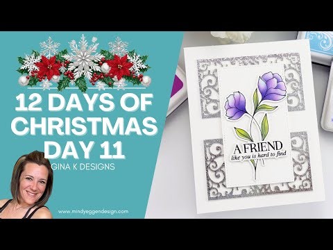 Gina K Designs 12 Days of Christmas Day 11: Poly Glaze Foiling
