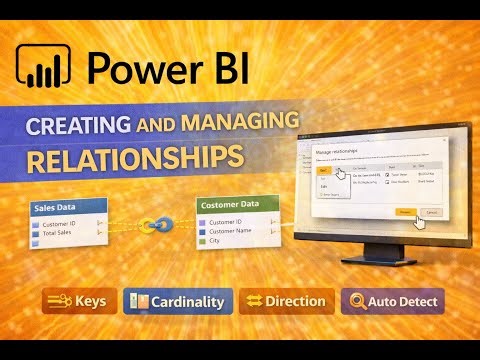 10) Microsoft Power BI Report Full Course| Creating and Managing Relationships #powerbi #dataanlysis