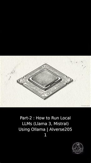 Part-2 : How to Run Local LLMs (Llama 3, Mistral) Using Ollama | AIverse2051