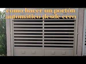 How to make an automatic gate from scratch with a Craftsman motor