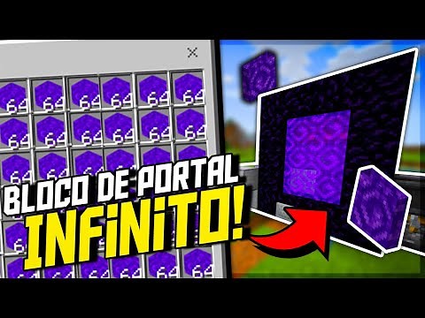 FARM de BLOCO de PORTAL do NETHER MUITO SIMPLES e FÁCIL no Minecraft Bedrock! | TUTORIAL (1.17.41)