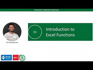 53. Introduction to Excel Functions
