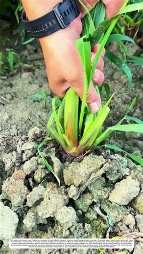 Master Crop Extraction: How Careful Hands Pull Healthy Plant Roots Intact
