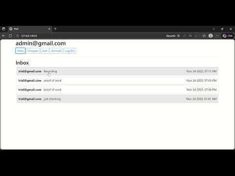 CS50 Web Programming - Mail Project