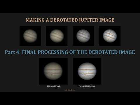 Making a Derotated Jupiter Image - Part 4