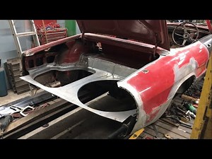 Part 4 Alfa Spider Restoration, how to repair boot floor, wings welding, classic car, panel making
