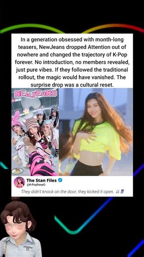 No teasers. No promo. Just a cultural reset. #Shorts #NewJeans #Attention #KpopDebut #MinHeeJin