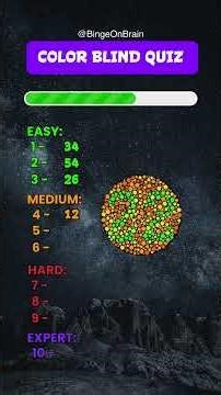 Colorblind Test 🔢👀 | Can You Guess the Hidden Number?