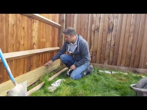 How to Build A Wooden Sleeper Raised Bed - Part 1