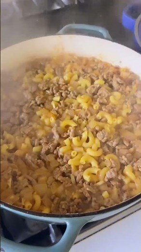 EASY Cheesy Homemade Hamburger Helper with Turkey