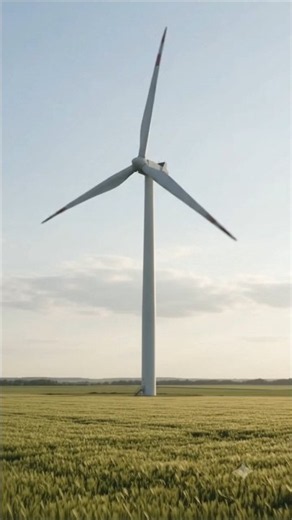 How Does a Wind Turbine Generate Electricity? 🌬️⚡ | Simple Explanation #shorts #windturbine #viral