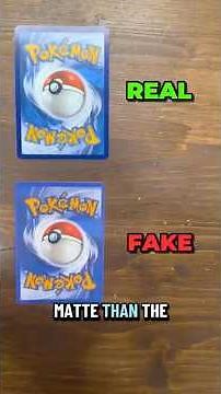 How to spot FAKE Pokemon cards!