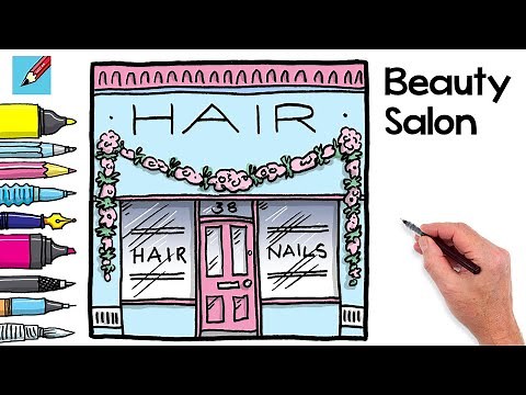 How to Draw a Hair & Beauty Salon Real Easy