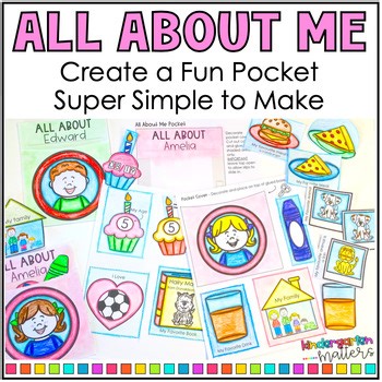 All About Me, Back to School Craft - Pocket Classroom Display