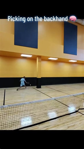 Picking on the backhand 🧠 Wild pickleball singles point Ray Ban Meta Wayfarer Gen 1s Vatic Selkirk