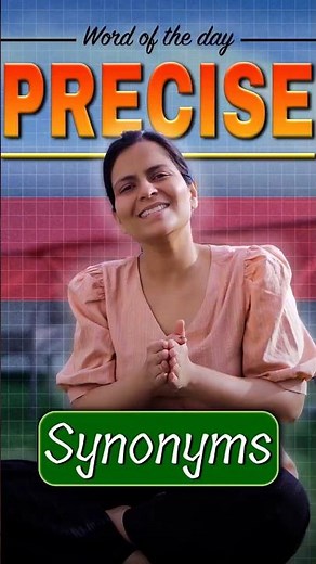 Exam Vocabulary | Synonyms of Precise | learn with Nimisha Bansal