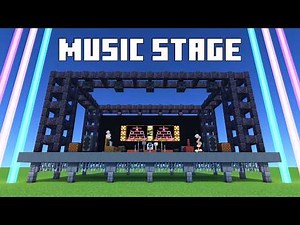 How To Build a Music Concert Stage In Minecraft | City Build