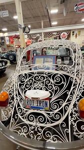 3K views · 43 reactions | Wrought Iron, Impressive!! 2,600 individual floral-inspired curlicue designs. Built in 4 months using only a hammer and an anvil. Used as a shuttle from the restaurant to nearby Santa Barbara. Sits over a 1970 Beetle interior, chassis and powertrain #twistedaxlemotoraports | Twisted Axle Car Club | Facebook