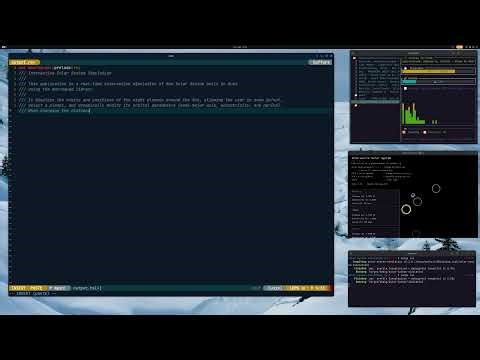 🌌 Relaxing ASMR Coding: Solar System Simulation in Rust 🦀 | Soft Keyboard Typing, No Talking