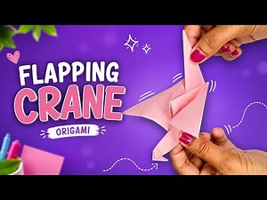 Origami crane | How to Make a Flapping Origami Crane (Step by Step) 🦢