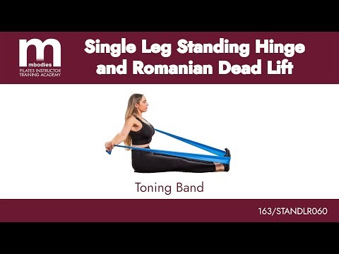 Pilates Single‑Leg RDL with Band | Glutes, Hamstrings & Stability Training