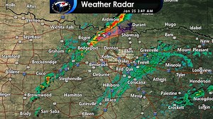 4AM: A broken line of showers and thunderstorms extend from Gainesville to Decatur to Morgan Hill to De Leon and Early. The line is moving east while individual storms are racing northeast. The most intense storm near Gainesville is capable of producing quarter size hail and localized damaging wind gusts. A second strong storm near Desdemona will pass north of Morgan Mill soon with small hail. The squall line will move east across the D/FW Metroplex between 4:30 AM and 7 AM. Once the line moves 