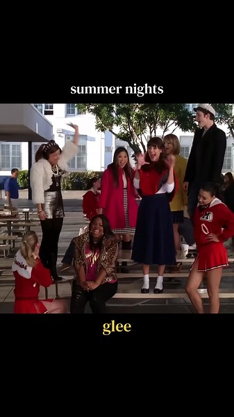 summer nights, glee version (season 3) #glee #grease #gleecast #samevans #mercedesjones