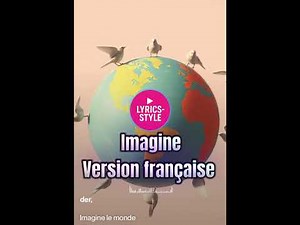 Imagine John Lennon Version Française | Lyrics-Style