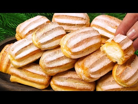 The most delicious choux pastry! The best recipe for baking for tea! Cookies