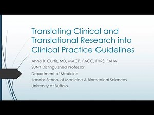Translating Clinical and Translational Research Into Clinical Practice Guidelines (S. Comm. 2024 #2)