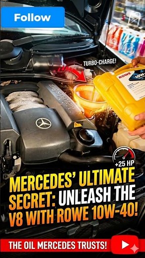 Mercedes M112 3.2L Oil Change & ROWE 10W-40 #Mercedes #ROWE #OilChange #EClass #mechanic