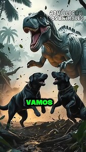 241K views · 11K reactions | 練 ¡UN PERRO CONTRA UN MONSTRUO GIGANTE!  #AmorAnimal #shortviral #perro #dinosaurio | Aquí Lloran Los Animales | Facebook