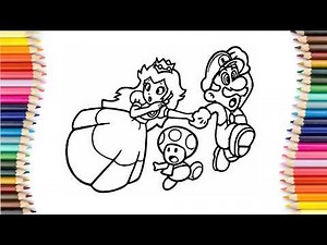 Mario Coloring Pages helps kids and adults / Drawing Mario
