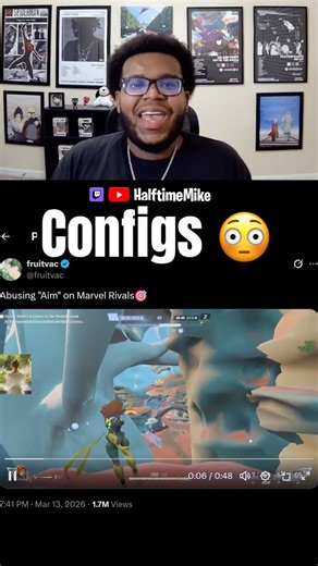 How we feeling on the configs? #halftimemike #marvelrivals #