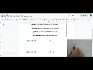 Mastering Long Division: Step-by-Step Guide with Example Problems