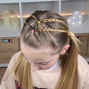 76K views · 4K reactions | Easy and Quick Hairstyles for girls with two pigtails李 | Noemi Espinosa | Facebook